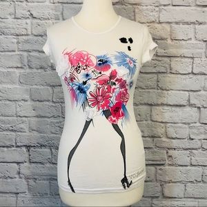 VO Jeans | Embellished Can Can Print Rhinestones